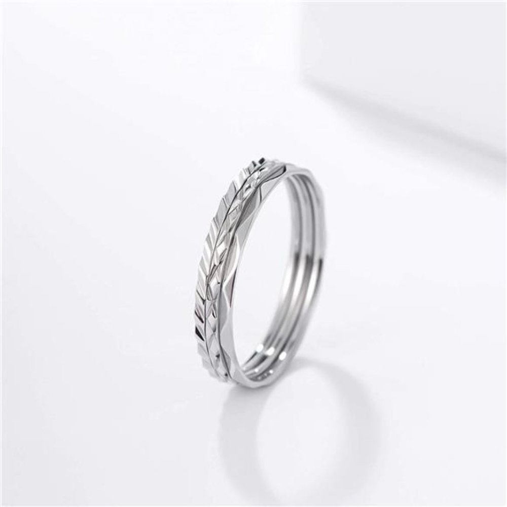 Set of 3 Stainless Steel Stacking Rings | Plain Band Knuckle Midi Rings - Picture 3 of 5